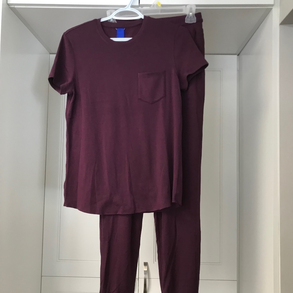 Kit and Ace Women’s Jogger Loungewear Set  US XS Wine